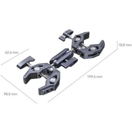SmallRig 4103B - Super Clamp z zaciskami, wymiary